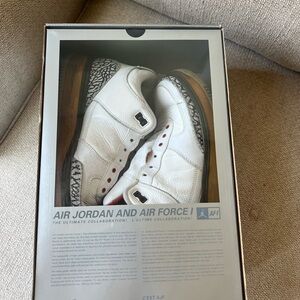 Nike Air Jordan and Air Force White Athletic Shoes